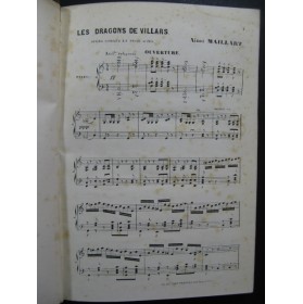 MAILLART Aimé Les Dragons de Villars Opera ca1860