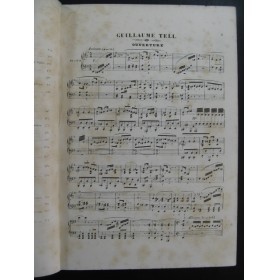 ROSSINI G. Guillaume Tell Piano Chant XIXe