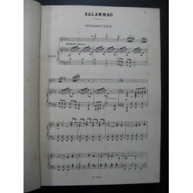 REYER Ernest Salammbo Opera Chant Piano ca1890
