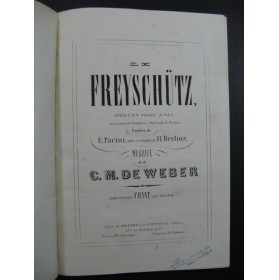 WEBER Le Freischütz Opera ca1860