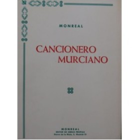 MONREAL Cancionero Murciano Piano Percussions 1968