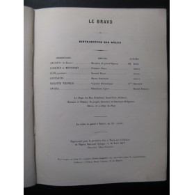 SALVAYRE Gaston Le Bravo Opéra Chant Piano 1877