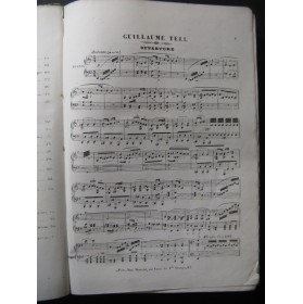 ROSSINI G. Guillaume Tell Opera Piano Chant XIXe