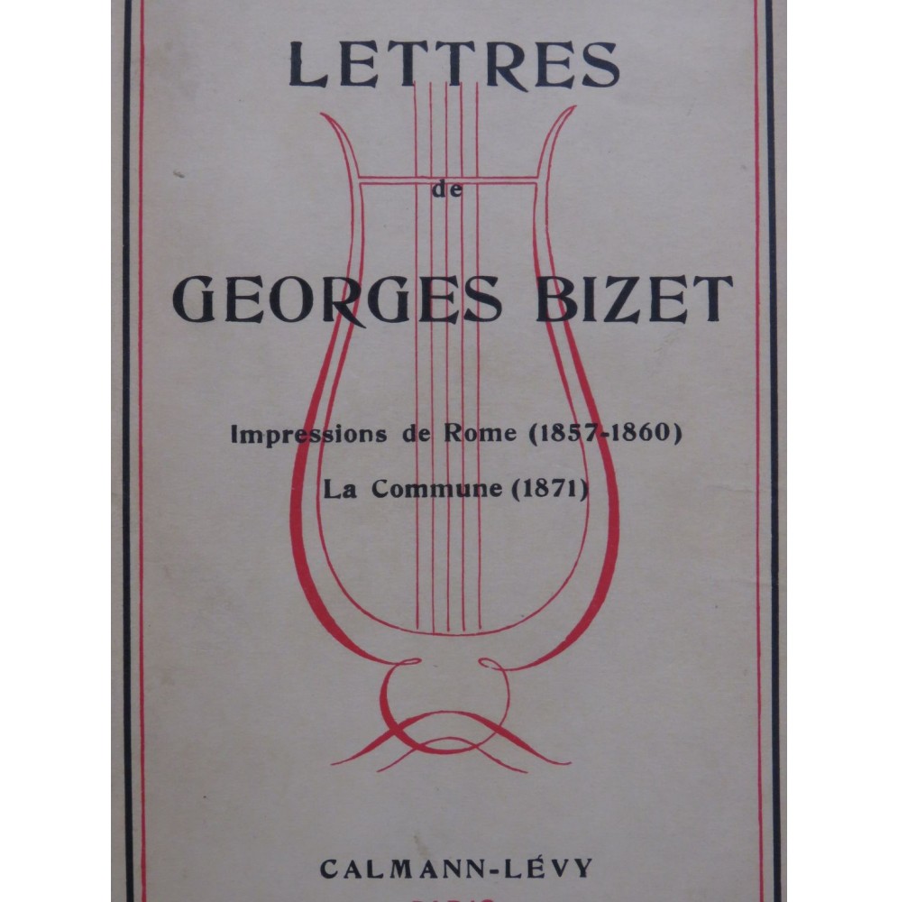 Lettres de Georges BIZET 1908