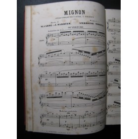THOMAS Ambroise Mignon Opera Piano Chant XIXe
