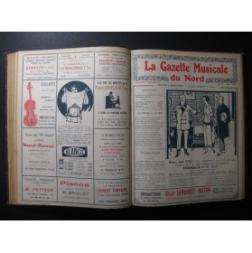 La Gazette Musicale du Nord Chant Piano 1922 à 1924