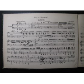WEBER Ouvertures Opera Piano 4 mains ca1900