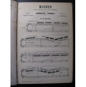 THOMAS Ambroise Mignon Opera Piano solo XIXe