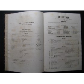 HERVÉ Chilpéric Opera 1868