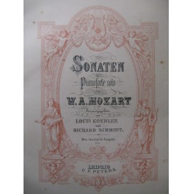 MOZART W. A. Sonates Piano 1908