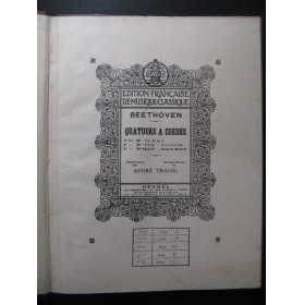 BEETHOVEN Quatuors à cordes 1 à 6 Alto 1928