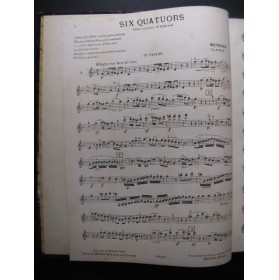 BEETHOVEN Quatuors à cordes 1 à 6 1er Violon