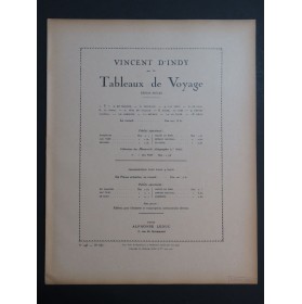 D'INDY Vincent Tableaux de Voyage Le Glas Piano 4 mains 1921