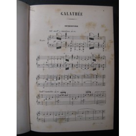 MASSÉ Victor Galathée Opera Chant Piano ca1870