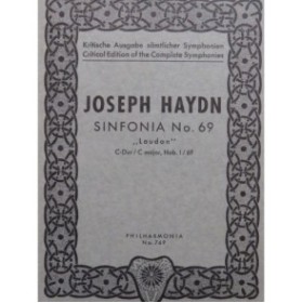 HAYDN Joseph Symphonie n° 69 Orchestre