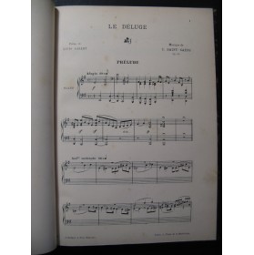 SAINT-SAËNS Camille Le Déluge Opera ca1890