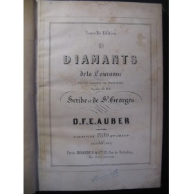 AUBER D. F. E. Les Diamants de la Couronne Opera XIXe