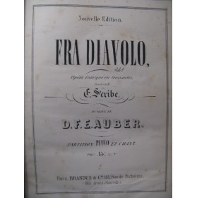 AUBER D. F. E. Fra Diavolo Opera XIXe