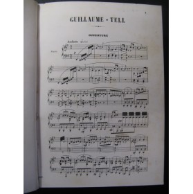 ROSSINI G. Guillaume Tell Opera Chant Piano 1863