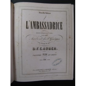 AUBER D. F. E. L'Ambassadrice Opera ca1860