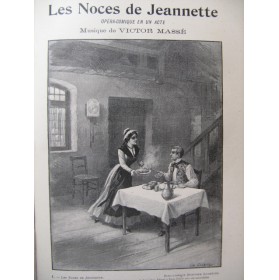 MASSÉ Victor Les Noces de Jeannette Opéra Piano Chant XIXe