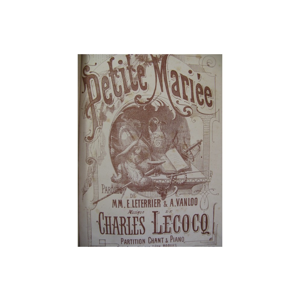 LECOCQ Charles La Petite Mariée Opera 1875