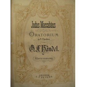 HAENDEL G. F. Judas Maccabäus Oratorio