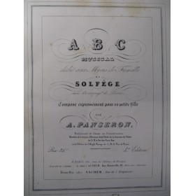 PANSERON Auguste ABC Musical Solfège ca1850