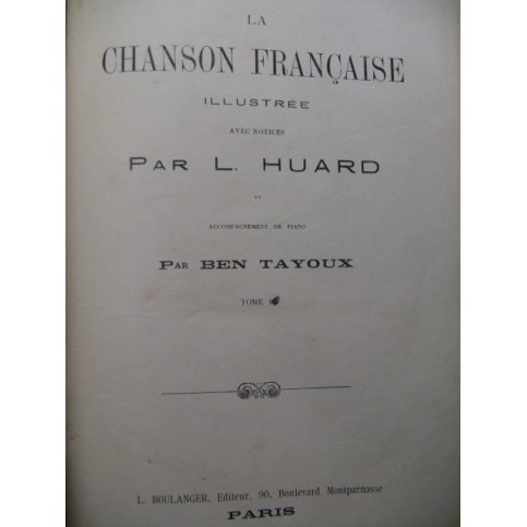 La Chanson Française Illustrée Chant Piano
