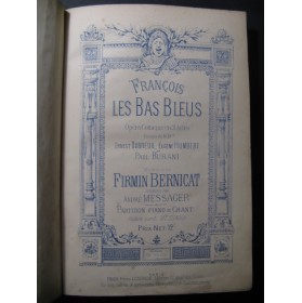 BERNICAT Firmin François les Bas Bleus Opera XIXe