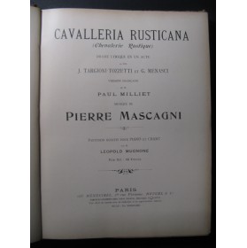 MASCAGNI Pietro Cavalleria Rusticana Opera 1900
