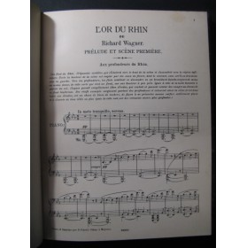 WAGNER Richard L'Or du Rhin Opéra 1898