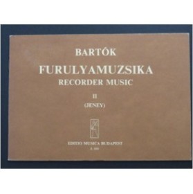 BARTOK Béla Furulyamuzsika 6 pièces Flûtes à bec 1961