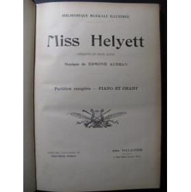 AUDRAN Edmond Miss Helyett Opérette ca1890
