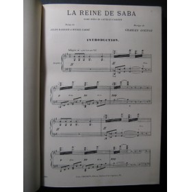 GOUNOD Charles La Reine de Saba Opéra 1900