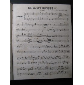 HAYDN Joseph Symphonien Piano 4 mains XIXe