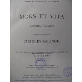 GOUNOD Charles Mors et Vita Chant Piano