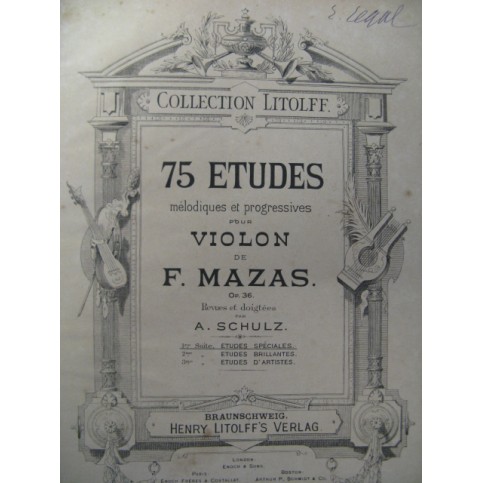 MAZAS F. Etudes Spéciales op.36 Violon