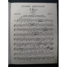 MAZAS F. Etudes Spéciales op.36 Violon