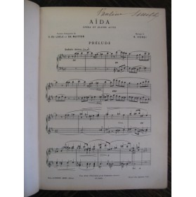 VERDI Giuseppe Aïda Opéra 1885