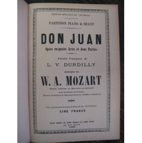 MOZART W. A. Don Juan Opéra
