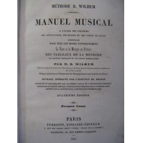 WILHEM Bocquillon Manuel Musical 1841