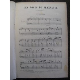 MASSÉ Victor Les Noces de Jeannette Opéra XIXe