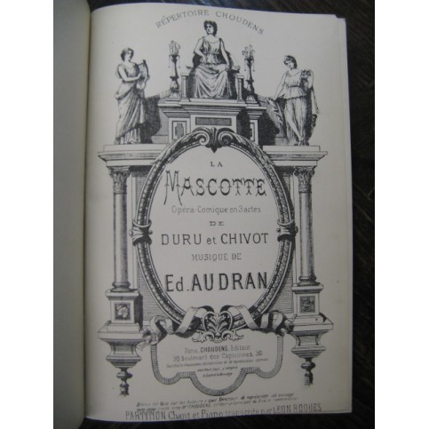 AUDRAN Edmond La Mascotte Opéra ca1880