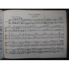 WEBER Carl Maria Ouvertures Piano 4 mains 1900