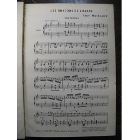 MAILLART Aimé Les Dragons de Villars Opéra ca1900