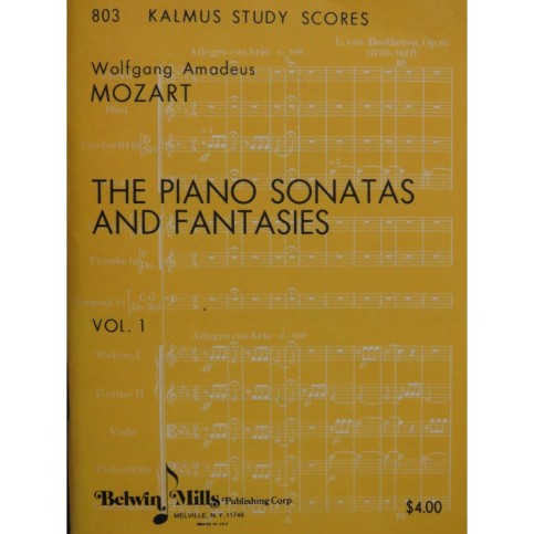 MOZART W. A. The Piano Sonatas and Fantasies Vol 1  Piano 1968