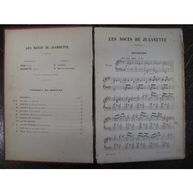 MASSÉ Victor Les noces de Jeannette Opéra 1860