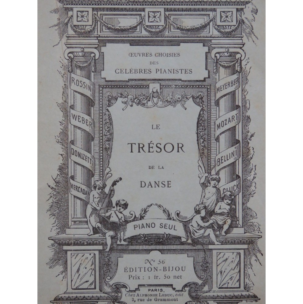 Le Trésor de la Danse 1er Volume Pièces pour Piano ca1870