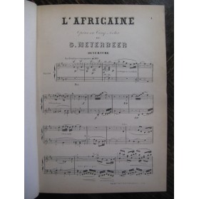 MEYERBEER Giacomo L'africaine Opéra ca1865
